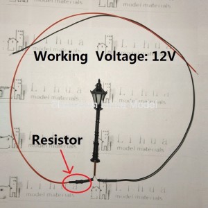 12V classic yard lamp--resistor