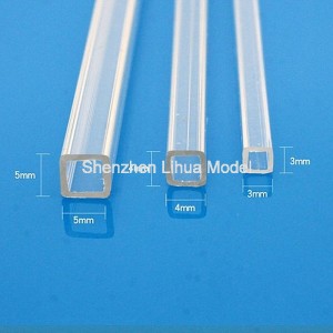 acrylic square tube-transparent clear square acrylic tube