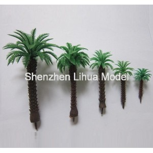 thick stem coconut tree---plastic architectural model tree