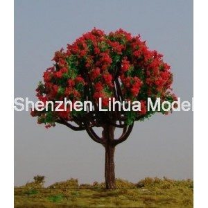 flower tree 01B---plastic model scale miniature color tree
