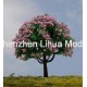 flower tree 01E---plastic model scale miniature color tree