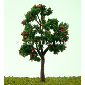fruit tree 03---red color  model scale miniature fruit tree