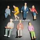 1:25 all seated color figures----model figures scale figures 