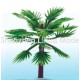 thin stem short palm tree---plastic architectural model tree