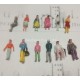 1:150 N scale mixed figures--for architectural model building