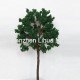 iron wire tree 59C--dark green scale model tree