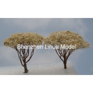 wood flour wire tree 03--model train OO HO TT N scale