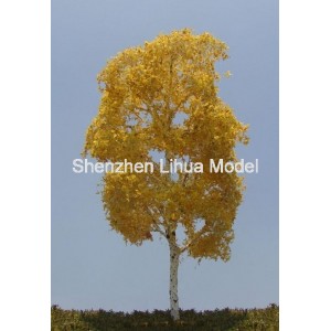 silk leaf wire tree 42--model train tree OO HO TT N scale