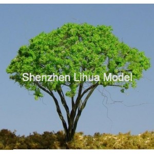 silk leaf wire tree 49A--model train tree OO HO TT N scale
