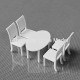 table & chair 05--1:50 1:100 for model train and building