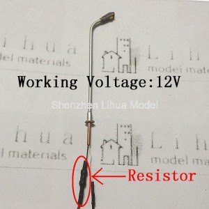 single head copper lamp---12V with resistor